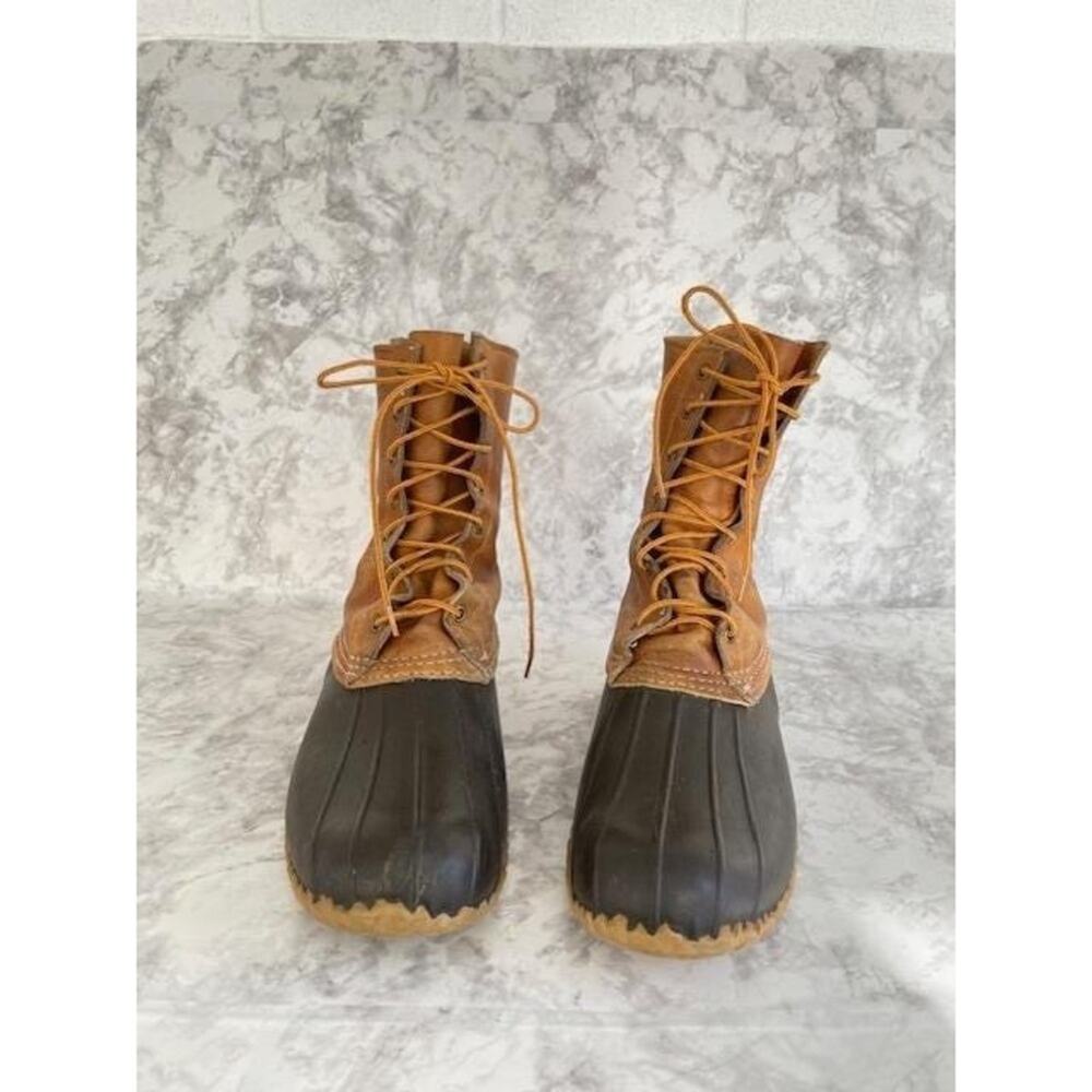 L.L. Bean Maine Hunting Shoes Boots Sz 13M Sherpa Liners Archival Vintage 1960s